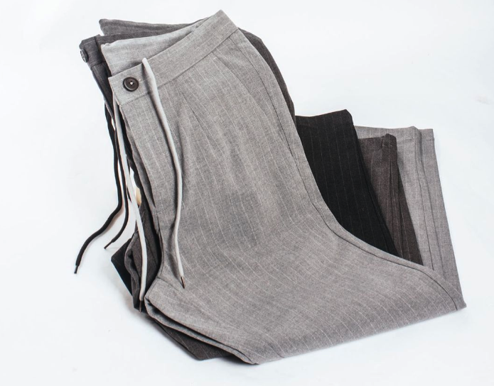 men's jeans in grey and black