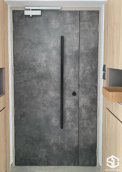 Gray Fire-rated door